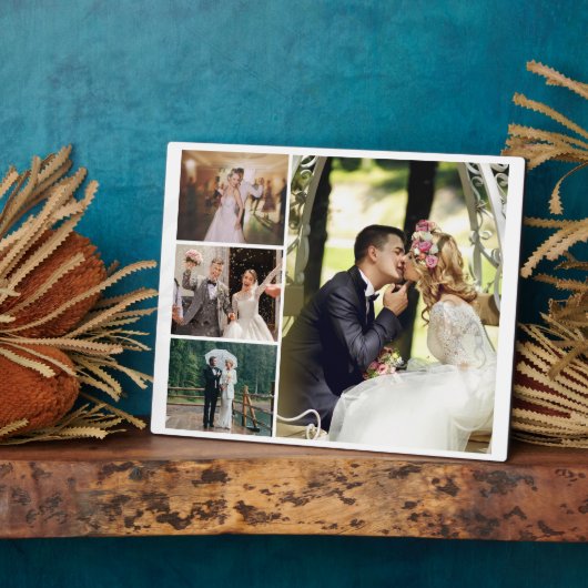 4枚のフォトコラージュカスタムをカスタマイズする フォトプラーク (側面)