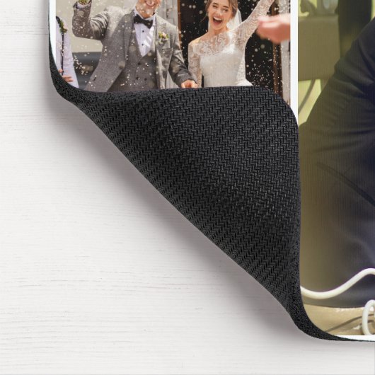 4枚のフォトコラージュカスタムをカスタマイズする マウスパッド (コーナー)