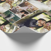 4枚のフォトコラージュカスタムをカスタマイズする ラッピングペーパー (角)