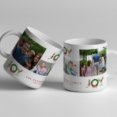 4枚のフォトファミリーを作るクリスマスの喜び コーヒーマグカップ