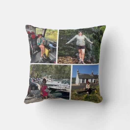 4枚のフォトモンタージュ クッション (裏面)