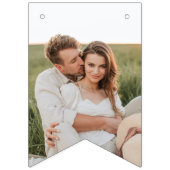 4枚のフォト婚約パーティ紫のバンティングフラグ バンティングフラッグ (第1の旗)