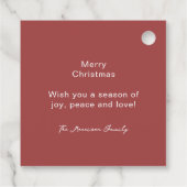 4枚のモダン写真グリッド フェイバータグ (裏面)