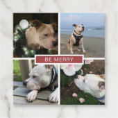 4枚のモダン写真グリッド フェイバータグ (正面)