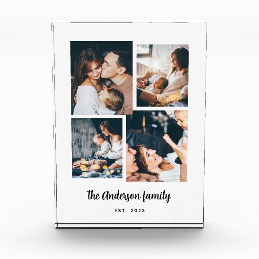 4枚のモダン写真コラージュ |フォトブロック フォトブロック (正面)