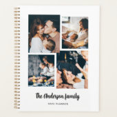 4枚のモダン写真コラージュ プランナー手帳 (正面)