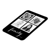 4枚の写真がある家族 マグネット (左側)