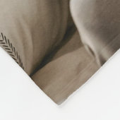 4枚の写真がハートとコラージュ フリースブランケット (角)