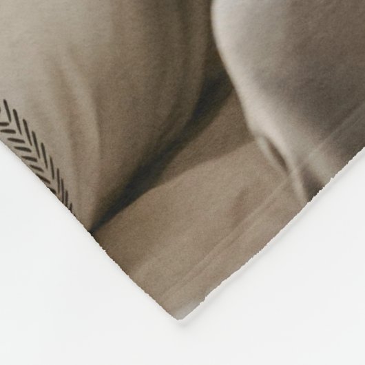 4枚の写真がハートとコラージュ フリースブランケット (角)