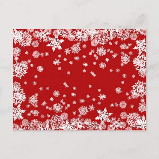 4枚の写真が使えるビンテージスタイルのクリスマスグリーティングカード(素朴な雰囲気) シーズンポストカード (裏面)