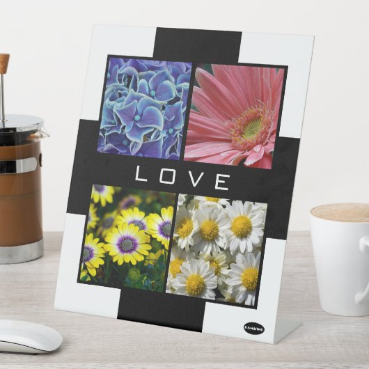 4枚の写真が入るLOVE Plastic Displa HAMbyWG 台座サイン (インサイチュ)