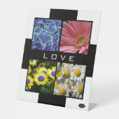 4枚の写真が入るLOVE Plastic Displa HAMbyWG 台座サイン (正面)