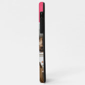 4枚の写真が入れられるピンクの家族フォトコラージュ Case-Mate iPhoneケース (裏面/左)