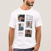 4枚の写真が飾られたスクエアメモリアルTシャツ Tシャツ (正面)