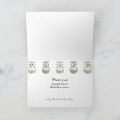 4枚の写真が飾れる折りたたみホリデーカード シーズンカード (内部)