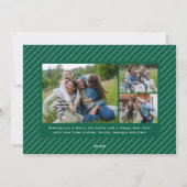 4枚の写真でクリスマスカードを動かす告知 シーズンカード (裏面)