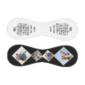 4枚の写真でパパありがとうカスタムメッセージ 野球ボール (パネル)