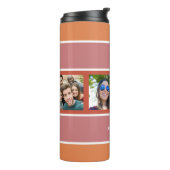 4枚の写真と名前のパタストライプーンタンブラー タンブラー (回転左)