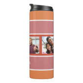 4枚の写真と名前のパタストライプーンタンブラー タンブラー (回転右)