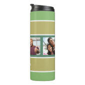 4枚の写真と名前のパタストライプーンタンブラー タンブラー (回転右)