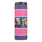 4枚の写真と名前のパタストライプーンタンブラー タンブラー (裏面)