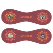 4枚の写真と名前ソフトボール ソフトボール (パネル)