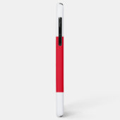 4枚の写真のイニシャルと名前を追加赤と白 Case-Mate iPhoneケース (裏面/左)