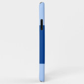 4枚の写真のイニシャルと名前を青と白に追加 Case-Mate iPhoneケース (裏面/右)