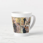 4枚の写真のギャラリパーソナライズされたー カフェラテマグ (右アングル)