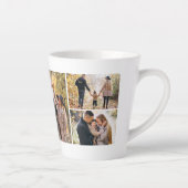 4枚の写真のギャラリパーソナライズされたー カフェラテマグ (右)