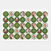 4枚の写真のクリモダンスユニーク ラッピングペーパーシート (正面)