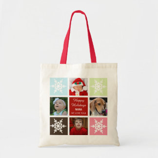 4枚の写真のコラージュモダンフォトバッグ トートバッグ