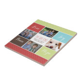 4枚の写真のコラージュモダン写真タイル タイル (側面)