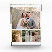 4枚の写真のコラージュ結婚を作成 フォトブロック (正面)