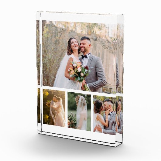 4枚の写真のコラージュ結婚を作成 フォトブロック (右)