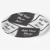 4枚の写真のパーソナライズ紙プレート ペーパープレート (アングル)