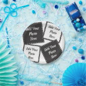 4枚の写真のパーソナライズ紙プレート ペーパープレート (パーティー)