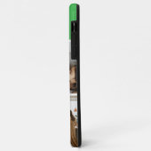 4枚の写真の家族フォトコラージュ グリーン Case-Mate iPhoneケース (裏面/左)