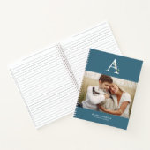 4枚の写真の植物性モノグラムギャラリー ノートブック (内部)