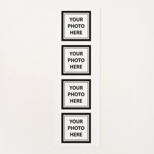 4枚の写真をアップロード – カスタマイズ写真 ヨガマット (正面)