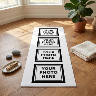4枚の写真をアップロード – 画像をカスタマイズ ヨガマット