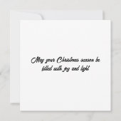 4枚の写真を作成する家族のクリスマス カード (裏面)