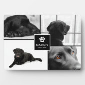 4枚の写真を使ったペットメモリアル | 追悼記念品 フォトプラーク (正面)