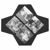 4枚の写真を含むInstagramコラージュの作成 – 黒 サッカーボール (フラット)