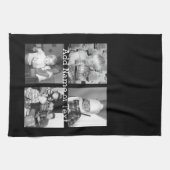 4枚の写真を含むInstagramコラージュを作成します-黒 キッチンタオル (横)