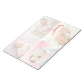 4枚の写真を自動的に画像からライトトーンの背景に変換 ノートパッド (アングル)