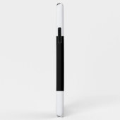 4枚の写真を追加するイニシャルと名前を白黒 Case-Mate iPhoneケース (裏面/右)