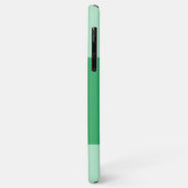 4枚の写真を追加するイニシャルと名前を緑と白 Case-Mate iPhoneケース (裏面/左)