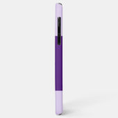 4枚の写真を追加イニシャルと名前を紫と白 Case-Mate iPhoneケース (裏面/左)