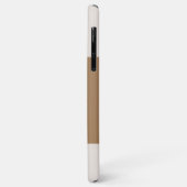 4枚の写真を追加イニシャルと名前brownとwhite Case-Mate iPhoneケース (裏面/左)